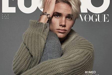 Romeo Beckham debutta in copertina su L’Uomo Vogue