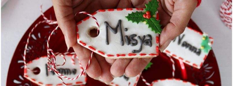 Biscotti etichetta di Natale - Ricetta di Misya