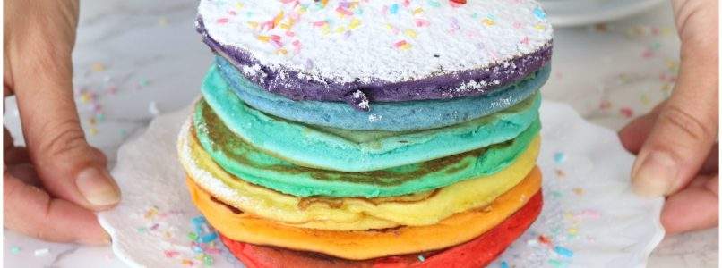 Rainbow pancakes - Ricetta di Misya