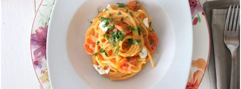 Pasta robiola e pomodorini - Ricetta di Misya