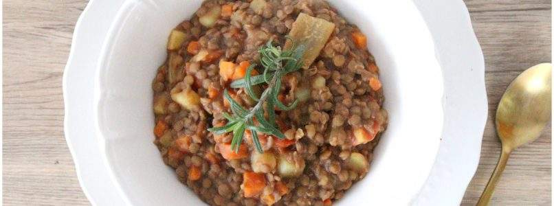 Zuppa di lenticchie e patate
